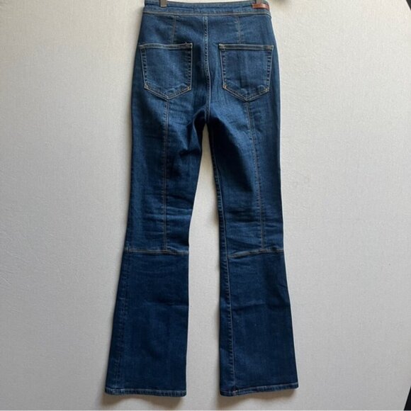 Pilcro and the Letterpress Anthropologie high rise bootcut denim jeans Sz 26 - Picture 2 of 14